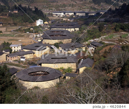 世界遺産福建土楼下坂村土楼群 4620844