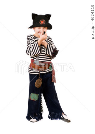 Boy dressed as a pirate. Isolated Boy dressed as a pirate. Isolated 4624119