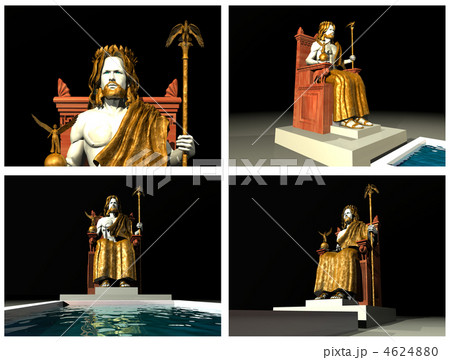 Statue of Zeus at Olympia. 3D reconstructions Statue of Zeus at Olympia. 3D reconstructions 4624880