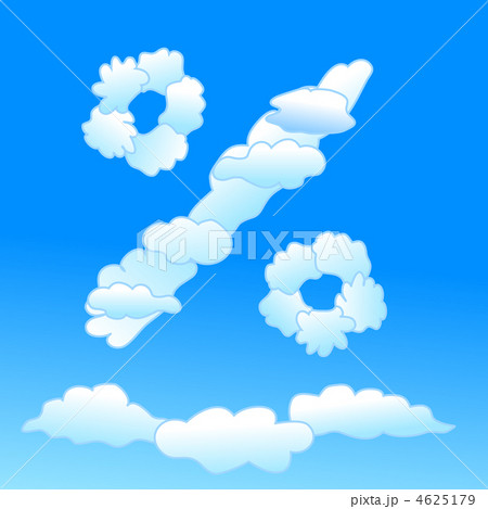 Cloudy percent symbol Cloudy percent symbol 4625179