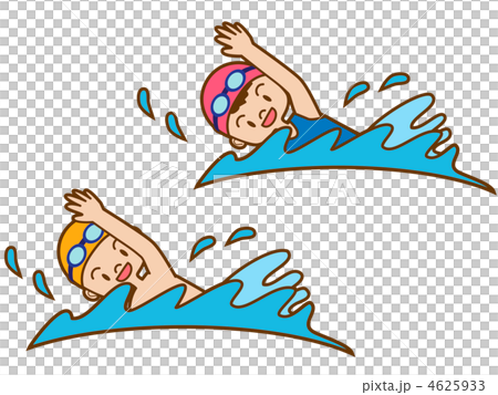 Swimming (part 1) - Stock Illustration [4625933] - PIXTA