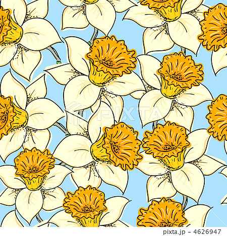 Seamless pattern with daffodil Seamless pattern with daffodil 4626947