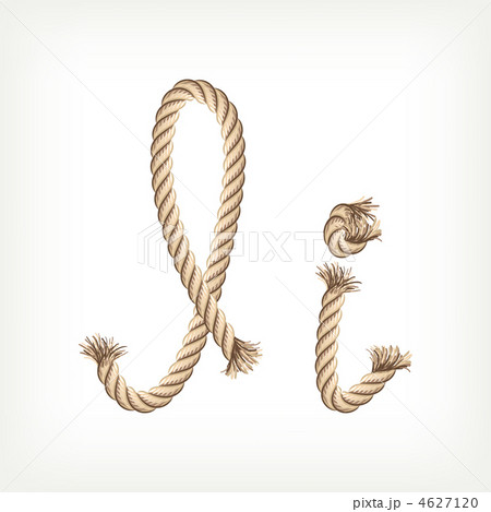 Rope alphabet. Letter I 4627120