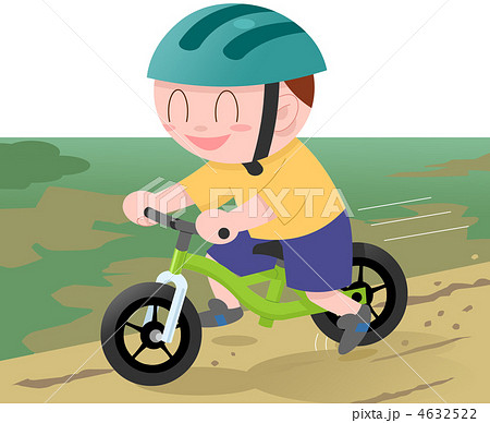 ストライダー河川敷のイラスト素材