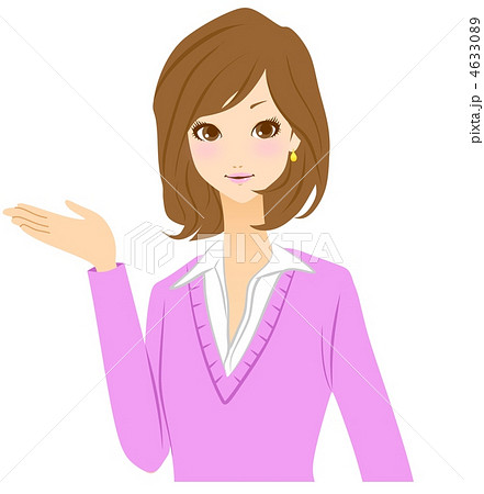 女性　案内　イラスト 4633089