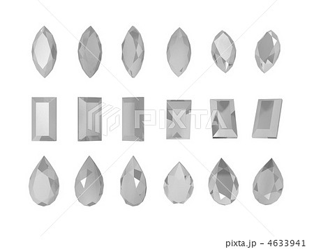 3D ビジュー （クリア） 4633941