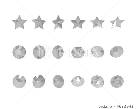 3D ビジュー （クリア） 4633943