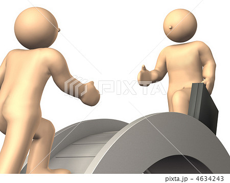 交渉を表す3DCGイラスト 交渉を表す3DCGイラスト 4634243
