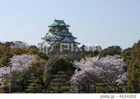 大阪城と桜 4634892