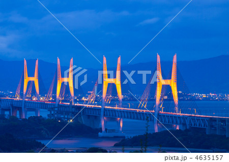 瀬戸大橋ライトアップ 4635157