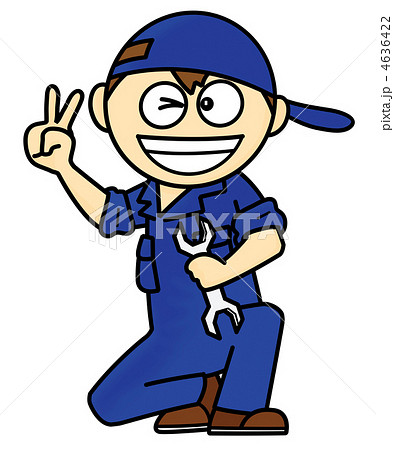 男性 人物 労働者のイラスト素材