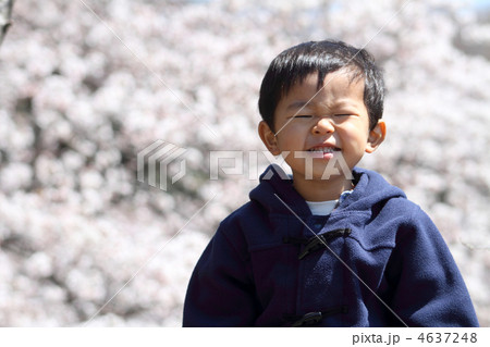 桜と子供 4637248