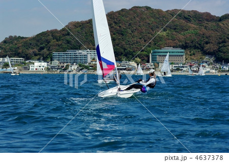 ヨットと女性 4637378
