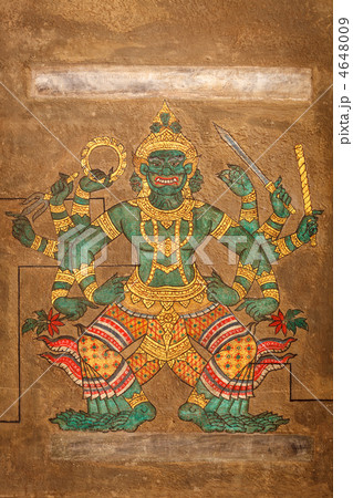 Mural Point massage at Wat Pho, Bangkok. Mural Point massage at Wat Pho, Bangkok. 4648009