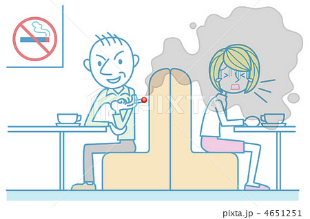 喫煙マナーのイラスト素材