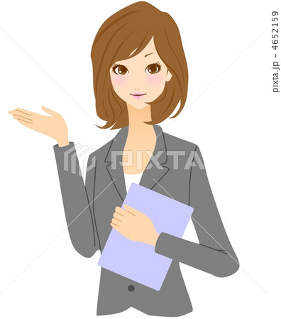 イラストビジネスウーマン 水墨画原画 ユウスゲ 花 水彩 モノトーン 水墨画風のイラスト素材 [55508402