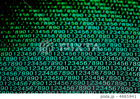 数字の羅列の写真素材 [4665941] - PIXTA