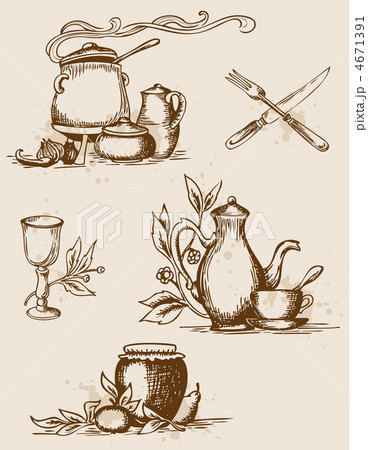 antique tableware 4671391