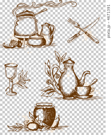 antique tableware 4671391