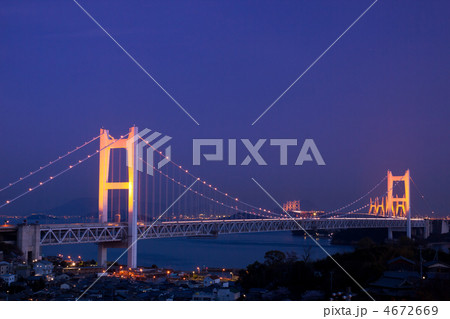瀬戸大橋ライトアップ 4672669