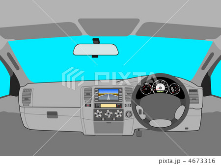The car without a driver on the road. 4673316