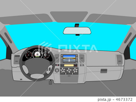 The car without a driver on the road. 4673372