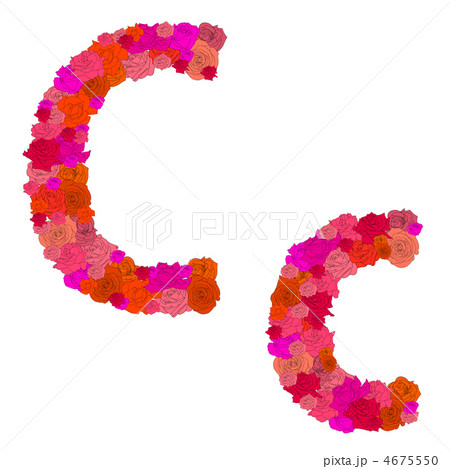 Flower alphabet Characters C-c 4675550