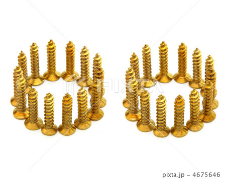 Standing in a circle of steel screw. 4675646