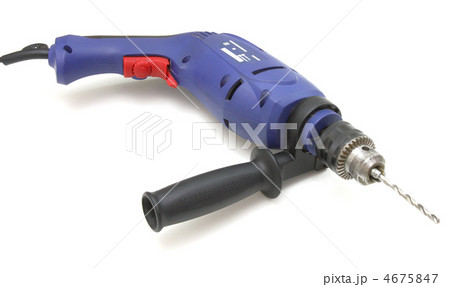the electric drill on white background with clipping path the electric drill on white background with clipping path 4675847