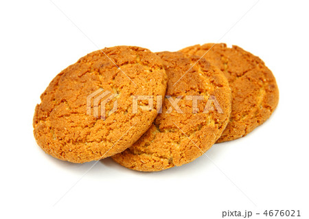 Trio Of Cookies Isolated On White Background Trio Of Cookies Isolated On White Background 4676021