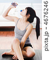 Asian woman drinking water. 4676246
