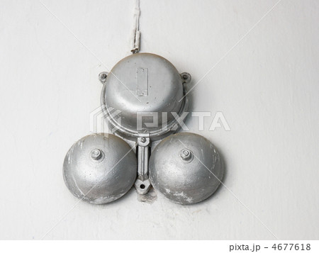 Big old silvery school bell 4677618