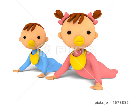 乳幼児 赤ちゃん おしゃぶりのイラスト素材