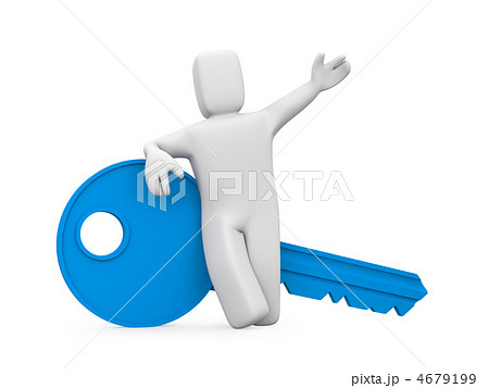 Businessman with key 4679199