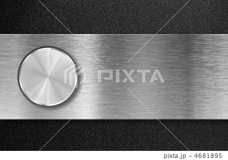 knob button on metal aluminum plate 4681895