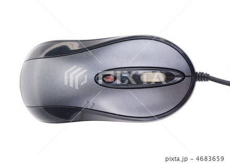 grey -black laser computer mouse isolated on white background 4683659