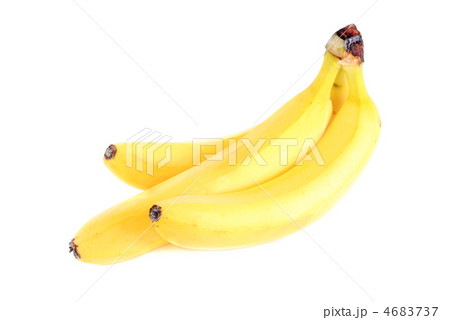 three bananas isolation on white background three bananas isolation on white background 4683737