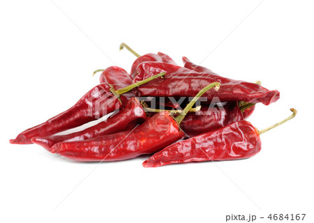 Some hot red pepper isolation on white Some hot red pepper isolation on white 4684167