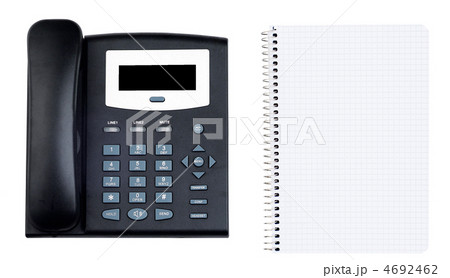 Blank white paper with telephone Blank white paper with telephone 4692462