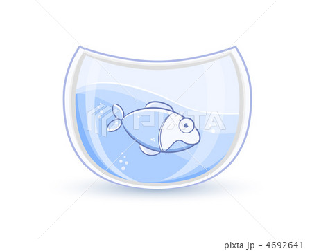 Blue Fish In Glass Aquarium 4692641