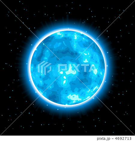 Blue Shiny Planet with Glow Blue Shiny Planet with Glow 4692713
