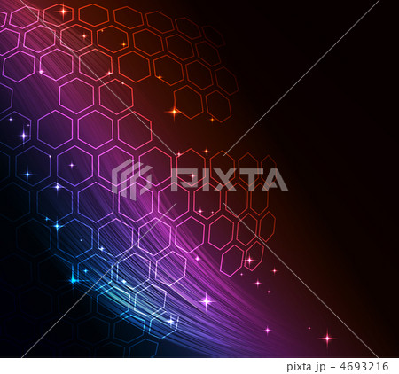 Abstract glowing background with digital symbols 4693216