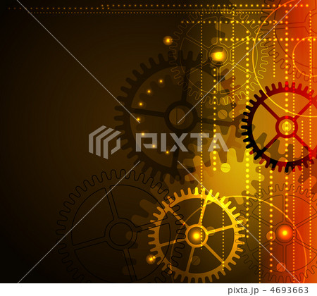 Stylized glowing background with digital symbols 4693663