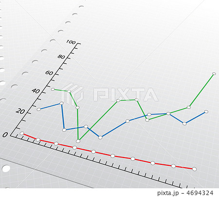 Sheets of the diary with a graphs 4694324
