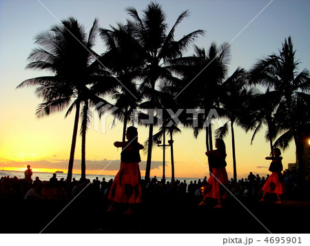 ハワイの夕日 4695901