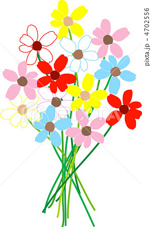 デイジーの花束のイラスト素材