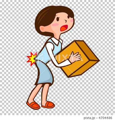 ぎっくり腰の女性 ぎっくり腰の女性 4704486