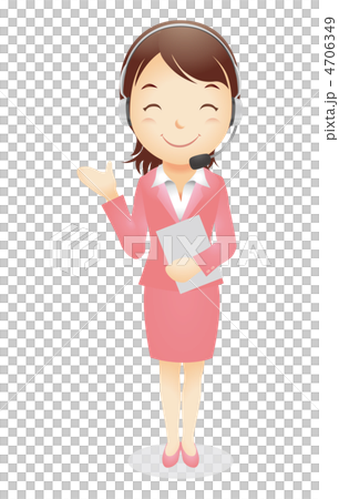 ビジネス女性イラスト 4706349