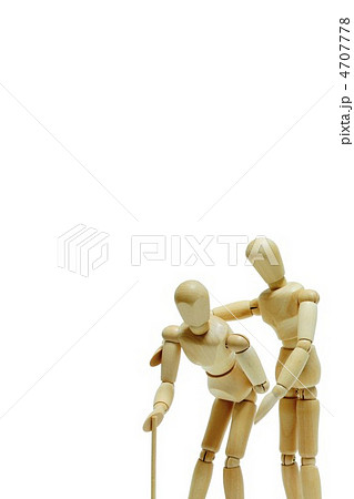 モデル人形(お年寄りと付添い人) 4707778