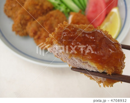 ヒレカツにジュレをのせて 4708932